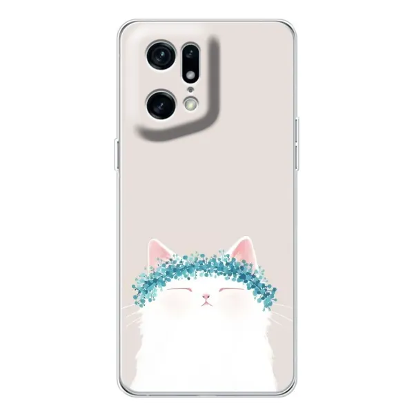 Чехол с рисунком «Белый котик» для HMD Fuse Чехол с рисунком «Белый котик» для HMD Fuse