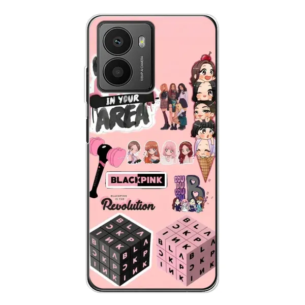 Чехол с рисунком «BLACK PINK коллаж» для HMD Fusion