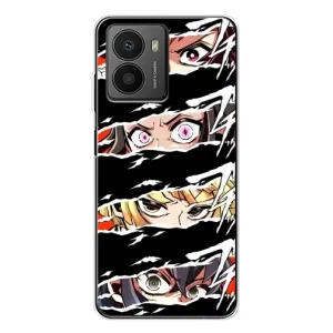 Силіконові чохлі з очіма Anime для Фюжин (Очі на чорному)