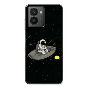 Силиконовый Чехол с принтом "Космонавты" на HMD Fusion (Космонавт на рыбалке)