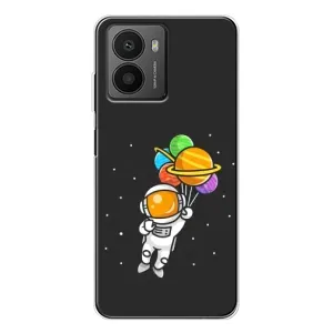 Силиконовый Чехол с принтом "Космонавты" на HMD Fusion (Космонавт с шариками)