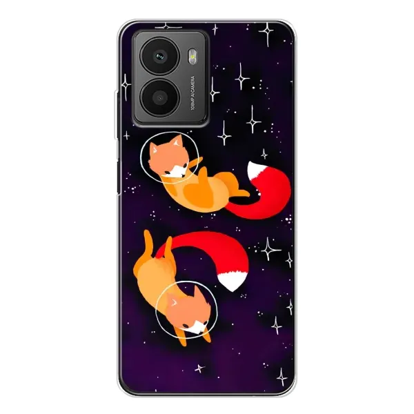 Чехол с рисунком «Лисы» для HMD Fusion