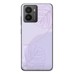 Чехол цветочный дизайн для HMD Fusion (Монстера фиолетовая)