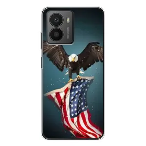 Чехол Флаг USA для HMD Fusion (Орел и флаг)