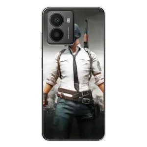 Силиконовый чехол с картинкой "Герой Pubg" на HMD Fusion (Пабг)