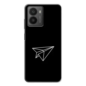 Чехол с картинками на черном фоне для HMD Fusion (Самолетик)