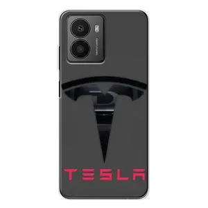 Силиконовый бампер с картинкой машины на HMD Fusion (Logo TESLA)