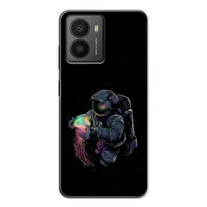 Силиконовый Чехол с принтом "Космонавты" на HMD Fusion (В руках земля)