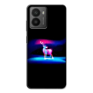 Силіконовий бампер з картинкою звірів для HMD Fusion (Яскравий олень)