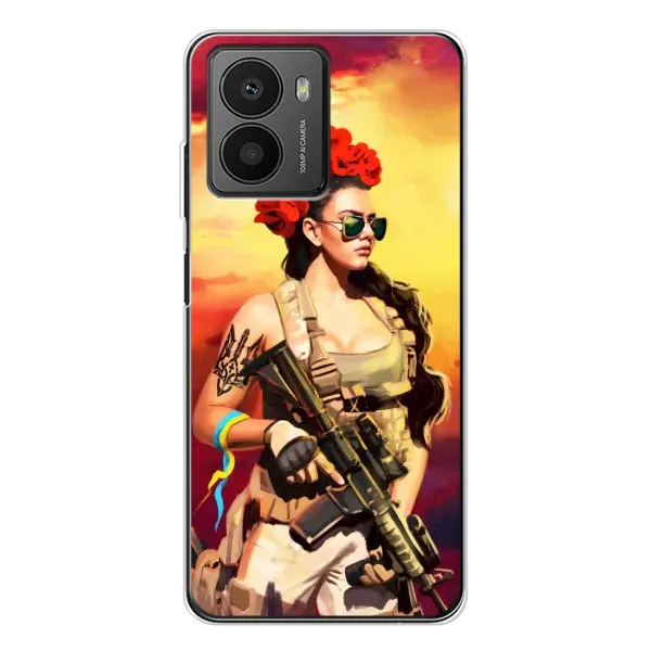 Чехол с рисунком «Женщина солдат» для HMD Fusion
