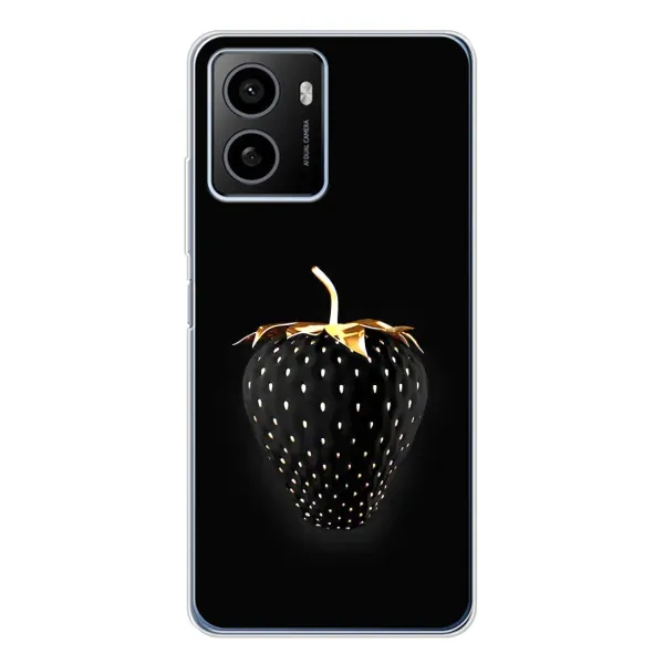 Чехол с рисунком «Чёрная клубника» для HMD Pulse Plus