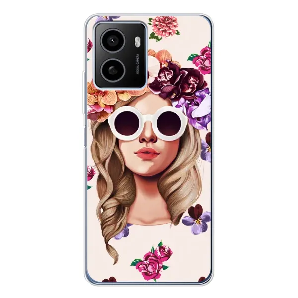 Чехол с рисунком «Девушка в очках» для HMD Pulse Plus