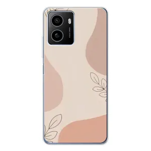 Чехол цветочный дизайн для HMD Pulse Plus (Коричневый фон)