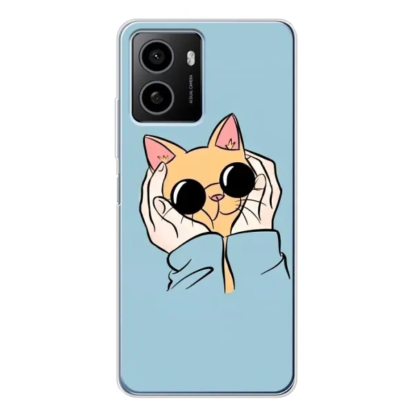 Чехол с рисунком «КОТИК в очках» для HMD Pulse Plus