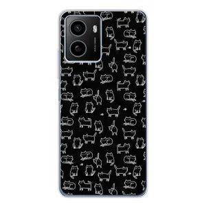 Чехол на тематику: Коты для HMD Pulse Plus (Котики на черном)