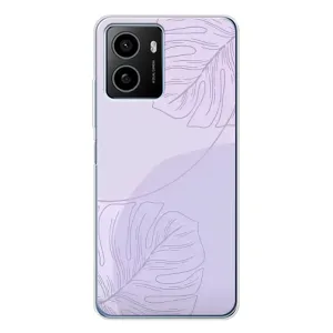 Чехол цветочный дизайн для HMD Pulse Plus (Монстера фиолетовая)