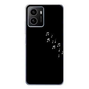 Чохол з картинками на чорному фоні для HMD Pulse Plus (Ноти)