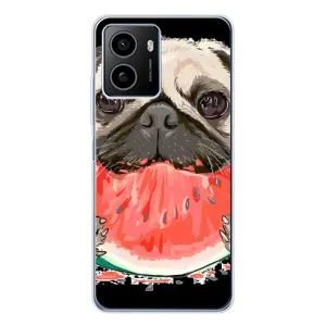 Чехол (ТПУ) Милые собачки для HMD Pulse Plus (Смешной Мопс)