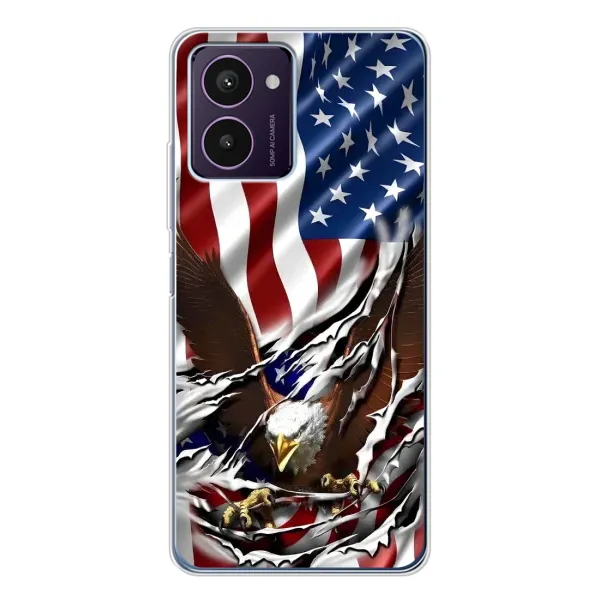 Чехол с рисунком «Флаг USA» для HMD Pulse Pro Чехол с рисунком «Флаг USA» для HMD Pulse Pro