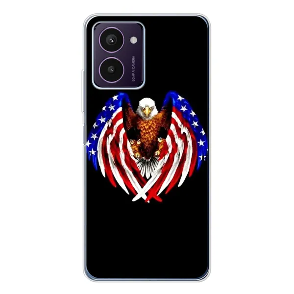 Чехол с рисунком «Крылья США» для HMD Pulse Pro Чехол с рисунком «Крылья США» для HMD Pulse Pro
