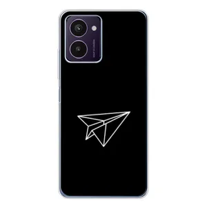 Чехол с картинками на черном фоне для HMD Pulse Pro (Самолетик)