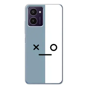 Силиконовые Чехлы (смешные стикеры) для HMD Pulse Pro (Серо-белый)
