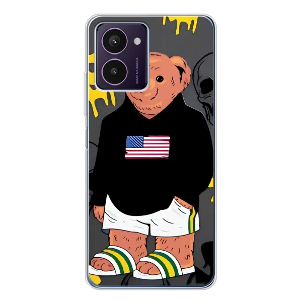 Чехол с рисунком «Teddy USA» для HMD Pulse Pro