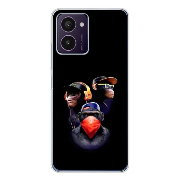 Чехол с рисунком «Три обезьяны» для HMD Pulse Pro