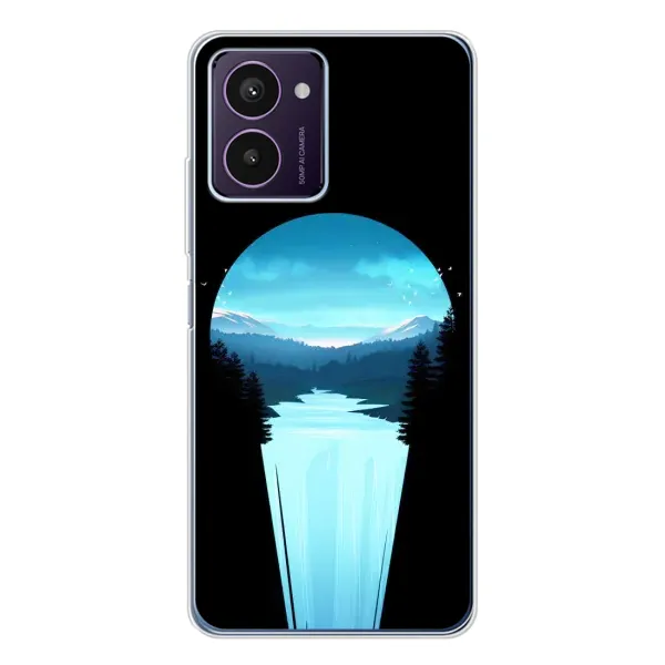 Чехол с рисунком «Синий Водопад» для HMD Pulse Pro Чехол с рисунком «Синий Водопад» для HMD Pulse Pro