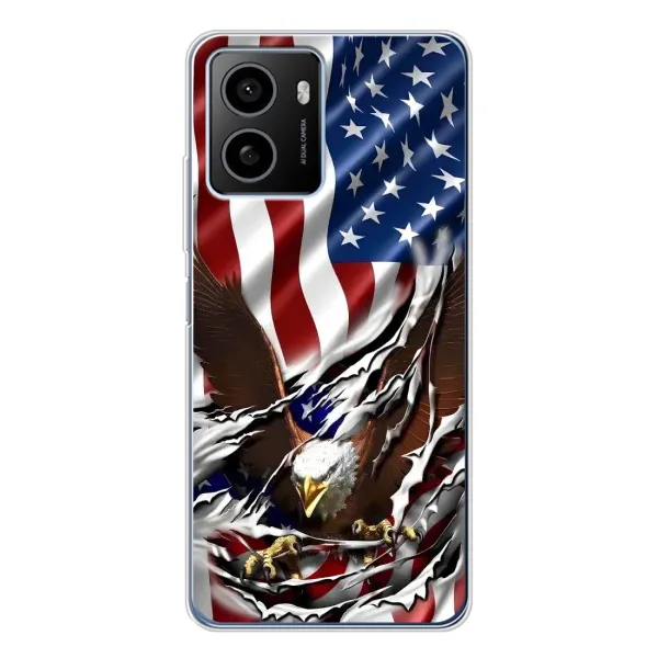 Чехол с рисунком «Флаг USA» для HMD Pulse