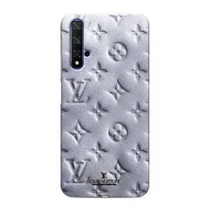 Текстурный Чехол Louis Vuitton для Хуавей Хонор 20 (Белый ЛВ)