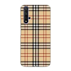 Чехол с Брендами одежды на Хуавей Хонор 20 (Burberry стиль)