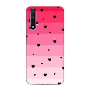 Чехлы с тематикой "Маленькие Сердечки" на Huawei Honor 20 (Чорные сердечки)