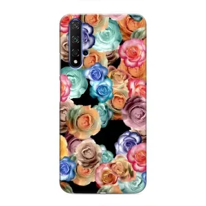 Чохли з тематикою "КВІТИ" на Huawei Honor 20 (Квіти на чорному)