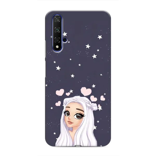 Чехол с рисунком «Девушка и сердечки» для Huawei Honor 20 Чехол с рисунком «Девушка и сердечки» для Huawei Honor 20