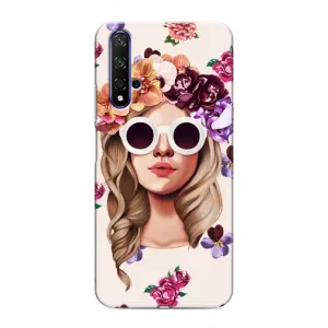 Чехол с картинкой Модные Девчонки Huawei Honor 20 (Девушка в очках)