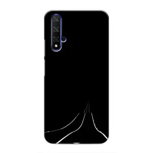 Чехол с картинками на черном фоне для Huawei Honor 20 (Дорога)