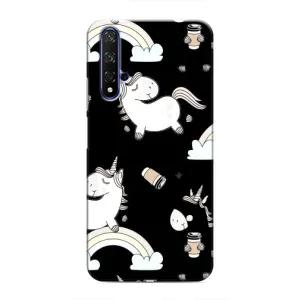 Чохол Unicorn на Huawei Honor 20 (Єдинорог з кавою)