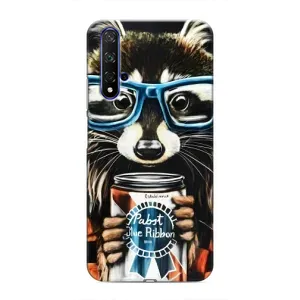 Силіконовий Чохол з Энотами на Huawei Honor 20 (Єнот в окулярах)