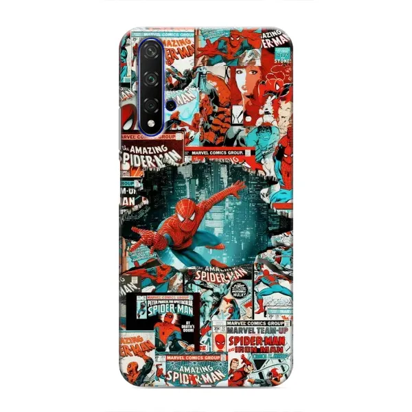 Чехол с рисунком «Комиксы Человек Паук» для Huawei Honor 20 Чехол с рисунком «Комиксы Человек Паук» для Huawei Honor 20
