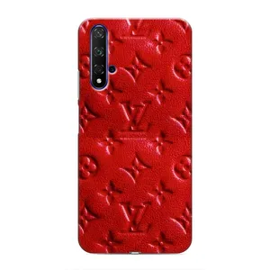 Текстурный Чехол Louis Vuitton для Хуавей Хонор 20 (Красный ЛВ)