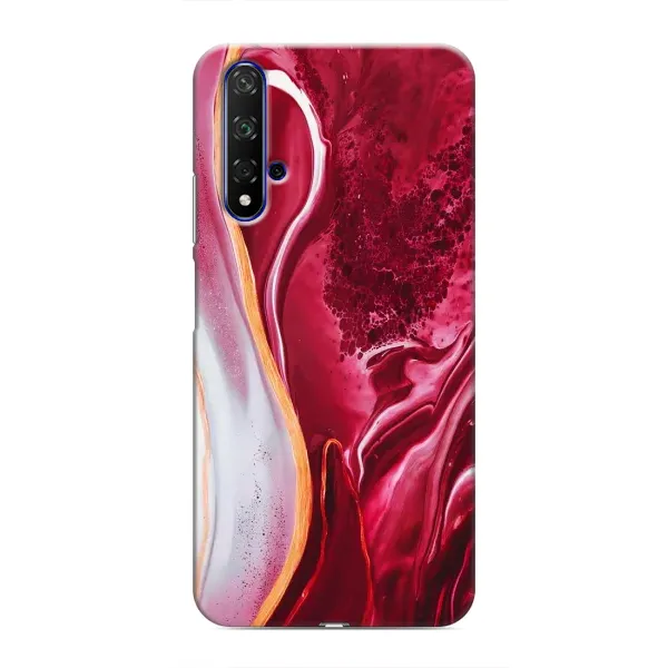 Чехол с рисунком «Красный мрамор» для Huawei Honor 20 Чехол с рисунком «Красный мрамор» для Huawei Honor 20