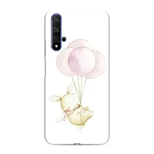 Силіконовий бампер з картинкою звірів для Huawei Honor 20 (Кролик та кульки)