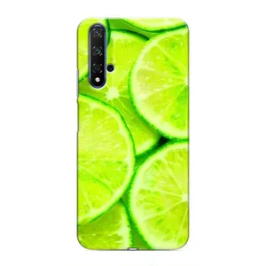 Чехол с изображением вкусной еды для Huawei Honor 20 (Лайм)