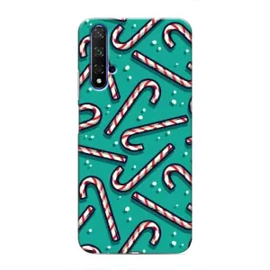 Силіконовий бампер на різдво для Huawei Honor 20 (Льодяники)