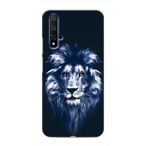 Чохол з картинкою на Huawei Honor 20 (Лев – синій)