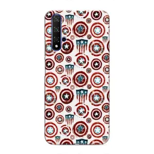 Чохол с Щітом Капітана Америки на Huawei Honor 20 (Марвел щити)