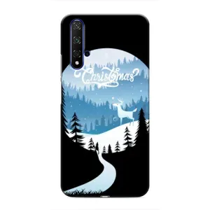 Силіконовий бампер на різдво для Huawei Honor 20 (Різдвяний Олень)