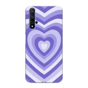 Чехлы с тематикой "Маленькие Сердечки" на Huawei Honor 20 (Сердце фиолет)