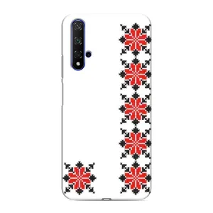 Силиконовый Чехол на Huawei Honor 20 с картинкой Вышиванки (Силуэт вышиванки)